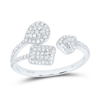 Yellow Gold Round Diamond Ring - 3/8 Carat Total Diamond Weight