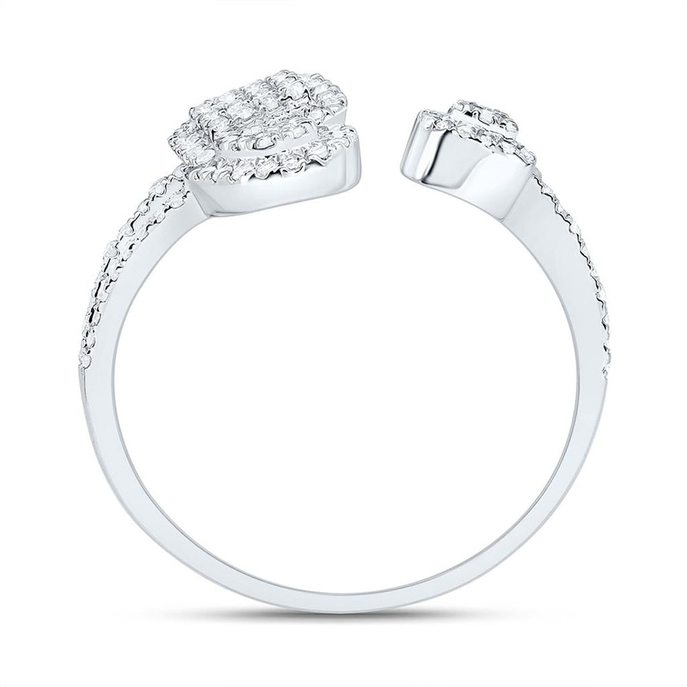 Yellow Gold Round Diamond Ring - 3/8 Carat Total Diamond Weight
