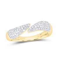Yellow Gold Round Diamond Ring - 3/8 Carat Total Diamond Weight