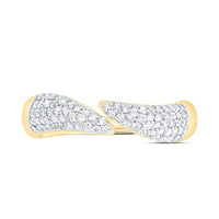 Yellow Gold Round Diamond Ring - 3/8 Carat Total Diamond Weight