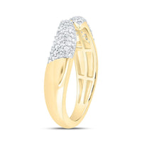 Yellow Gold Round Diamond Ring - 3/8 Carat Total Diamond Weight