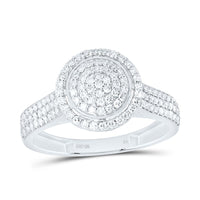 Yellow Gold Round Diamond Ring - 5/8 Carat Total Diamond Weight