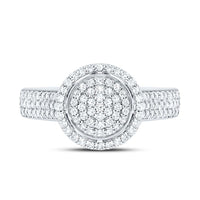 Yellow Gold Round Diamond Ring - 5/8 Carat Total Diamond Weight