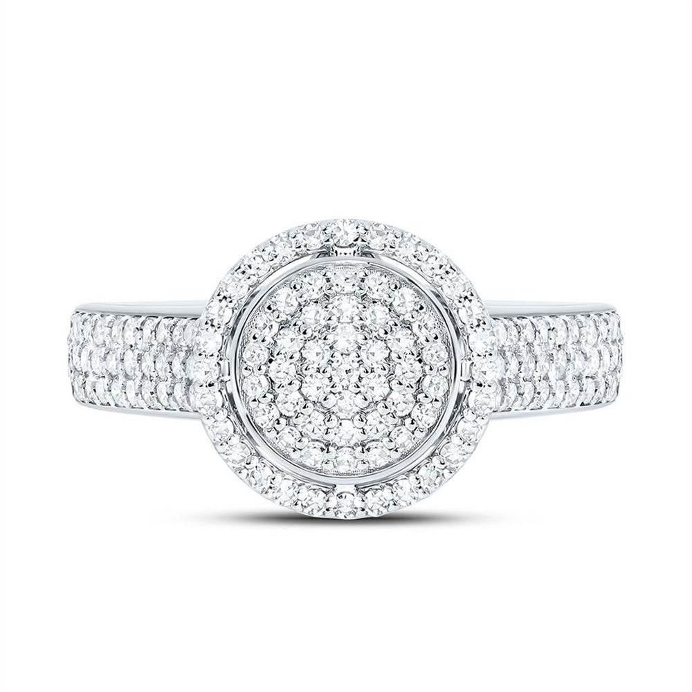 Yellow Gold Round Diamond Ring - 5/8 Carat Total Diamond Weight