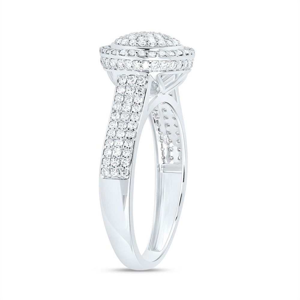 Yellow Gold Round Diamond Ring - 5/8 Carat Total Diamond Weight