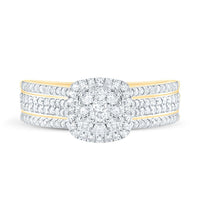 Yellow Gold Round Diamond Ring - 5/8 Carat Total Diamond Weight
