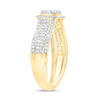 Yellow Gold Round Diamond Ring - 5/8 Carat Total Diamond Weight