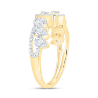 Yellow Gold Round Diamond Ring - 5/8 Carat Total Diamond Weight