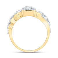 Yellow Gold Round Diamond Ring - 5/8 Carat Total Diamond Weight