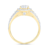 Yellow Gold Round Diamond Ring - 5/8 Carat Total Diamond Weight