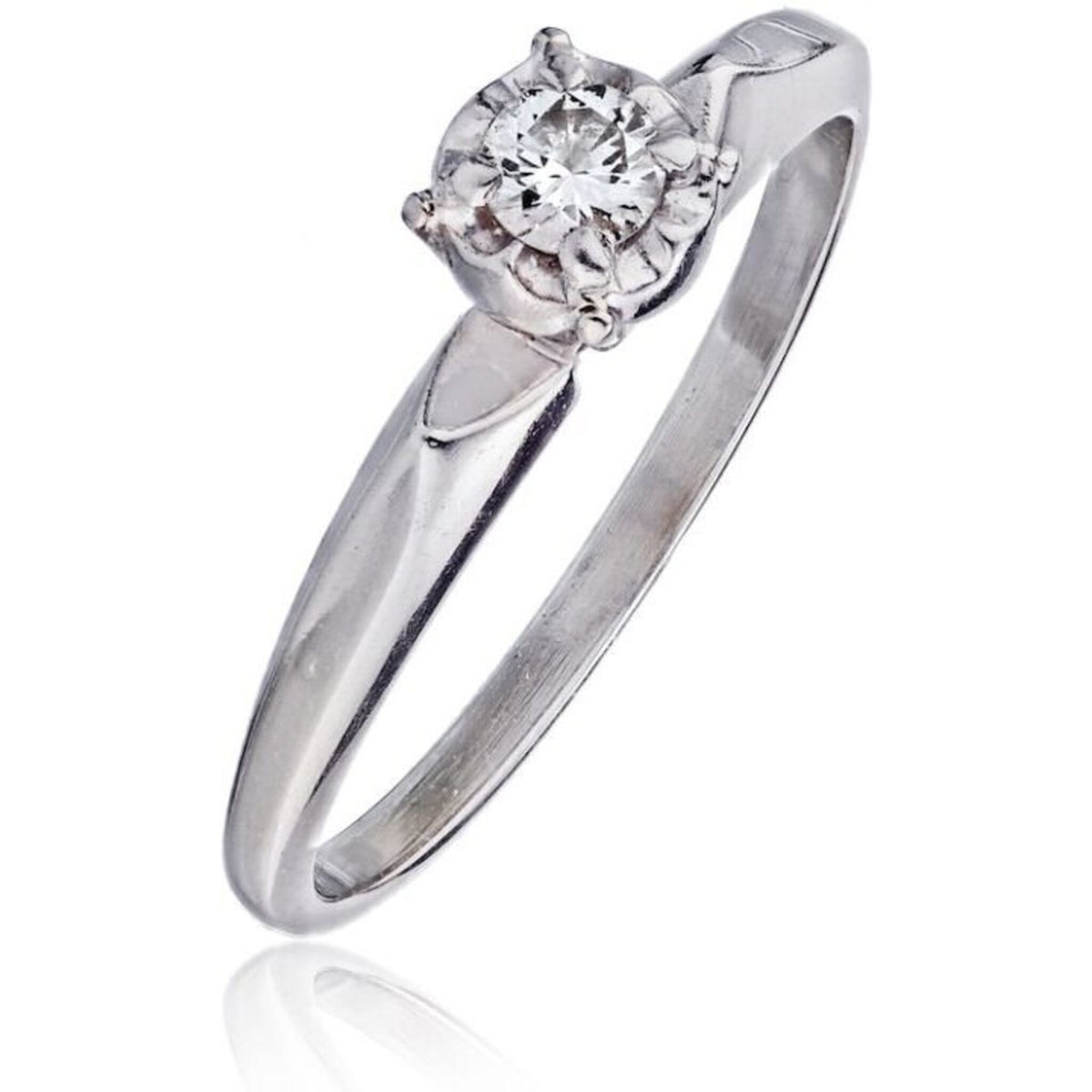 0.25 Carat Round Diamond Engagement Ring