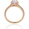 0.75 Carat Oval Diamond H/VS2 GIA sides stones Engagement Ring