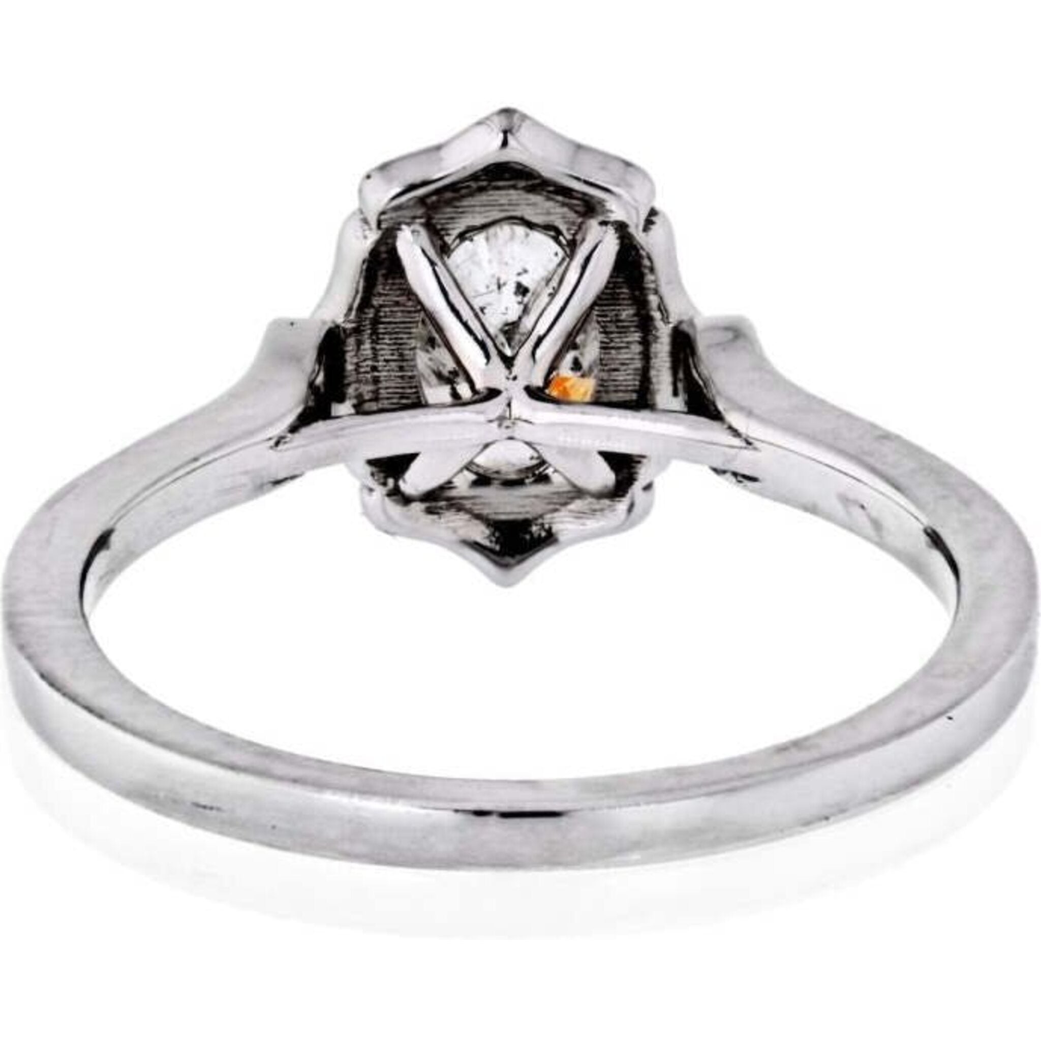 0.98 Carat Oval Diamond I/I-1 GIA Engagement Ring