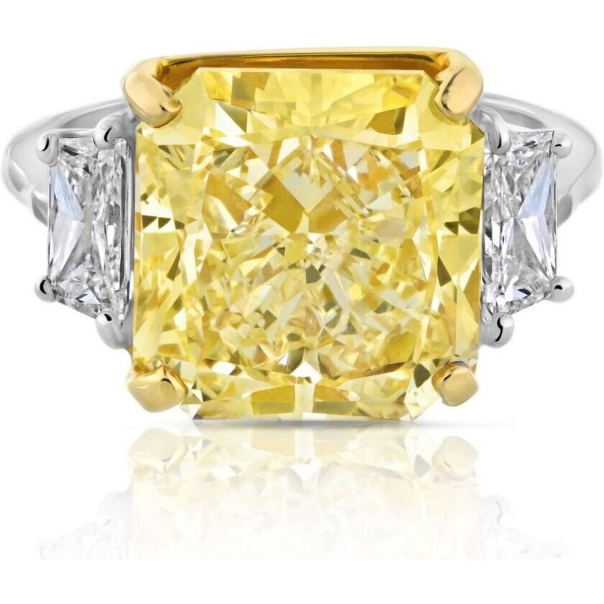 Custom Yellow Sapphire And Diamond Engagement Ring #100621 - Seattle  Bellevue | Joseph Jewelry | Sieraden