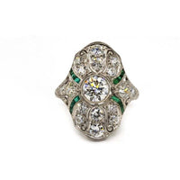 1.00 Carat Diamond Art Deco Filigree Vintage Engagement Ring