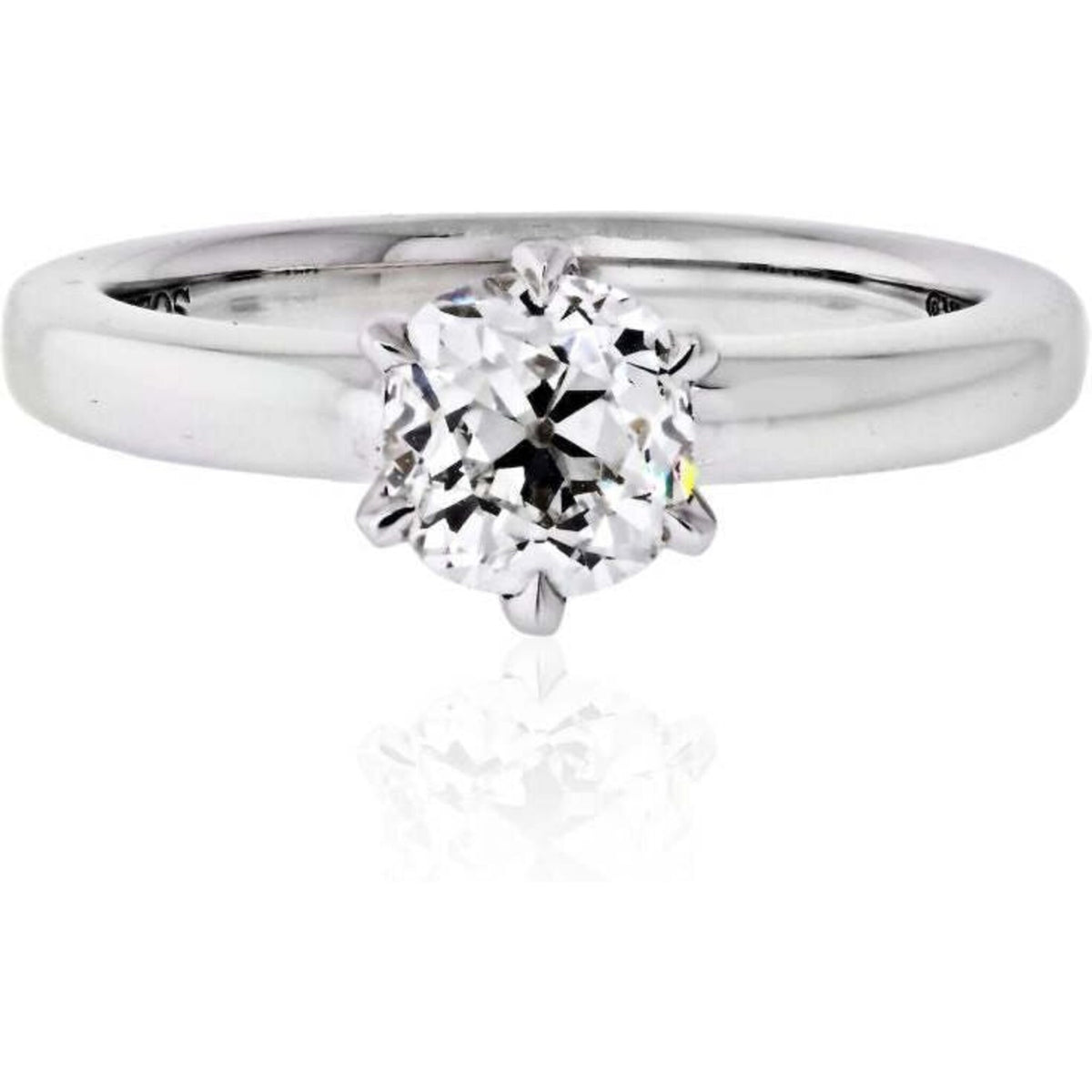 1.04 Carat Old Mine Cut Diamond G/VS2 GIA Solitaire Engagement Ring