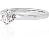 1.06 Carat Old Mine Cut Diamond F/SI1 GIA Solitaire Engagement Ring