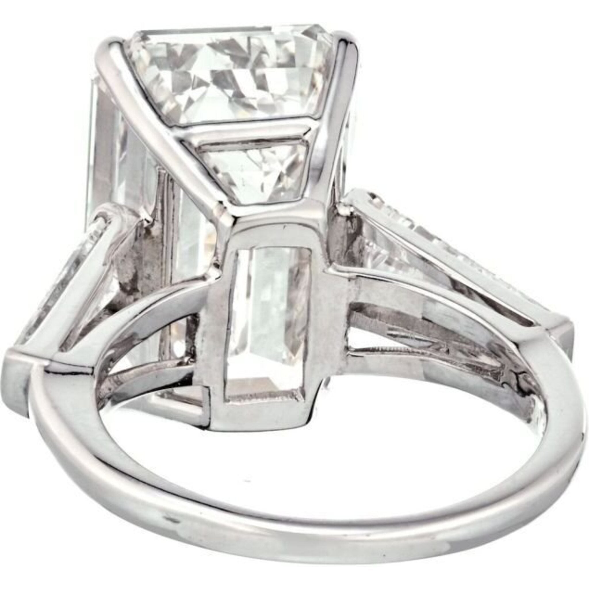 11 Carat Emerald Cut Diamond I/VS1 GIA Engagement Ring