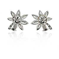 11.30 Carat Vintage Diamond Flower Earrings
