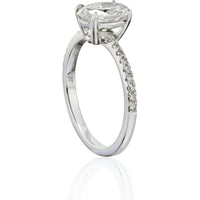 1.21 Carat Oval Diamond E/I1 GIA Engagement Ring