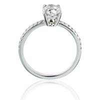 1.21 Carat Oval Diamond E/I1 GIA Engagement Ring