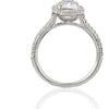 1.68 Carat Cushion Cut Diamond F/VS1 GIA Halo Engagement Ring