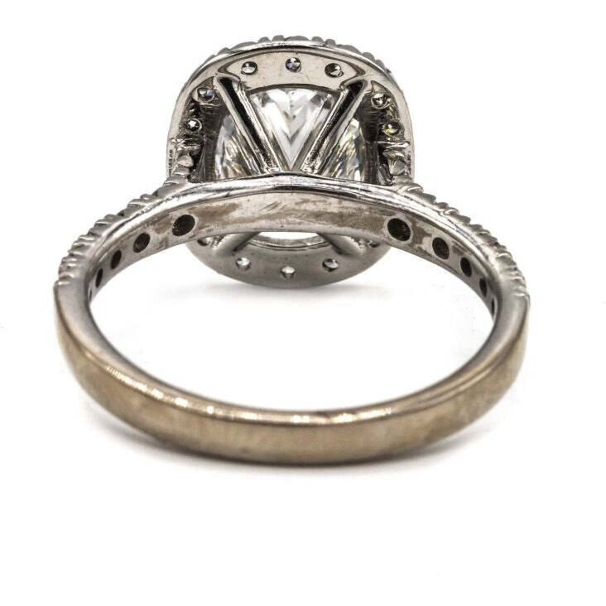 1.82 Carat Cushion Cut Diamond D/SI1 GIA Engagement Ring