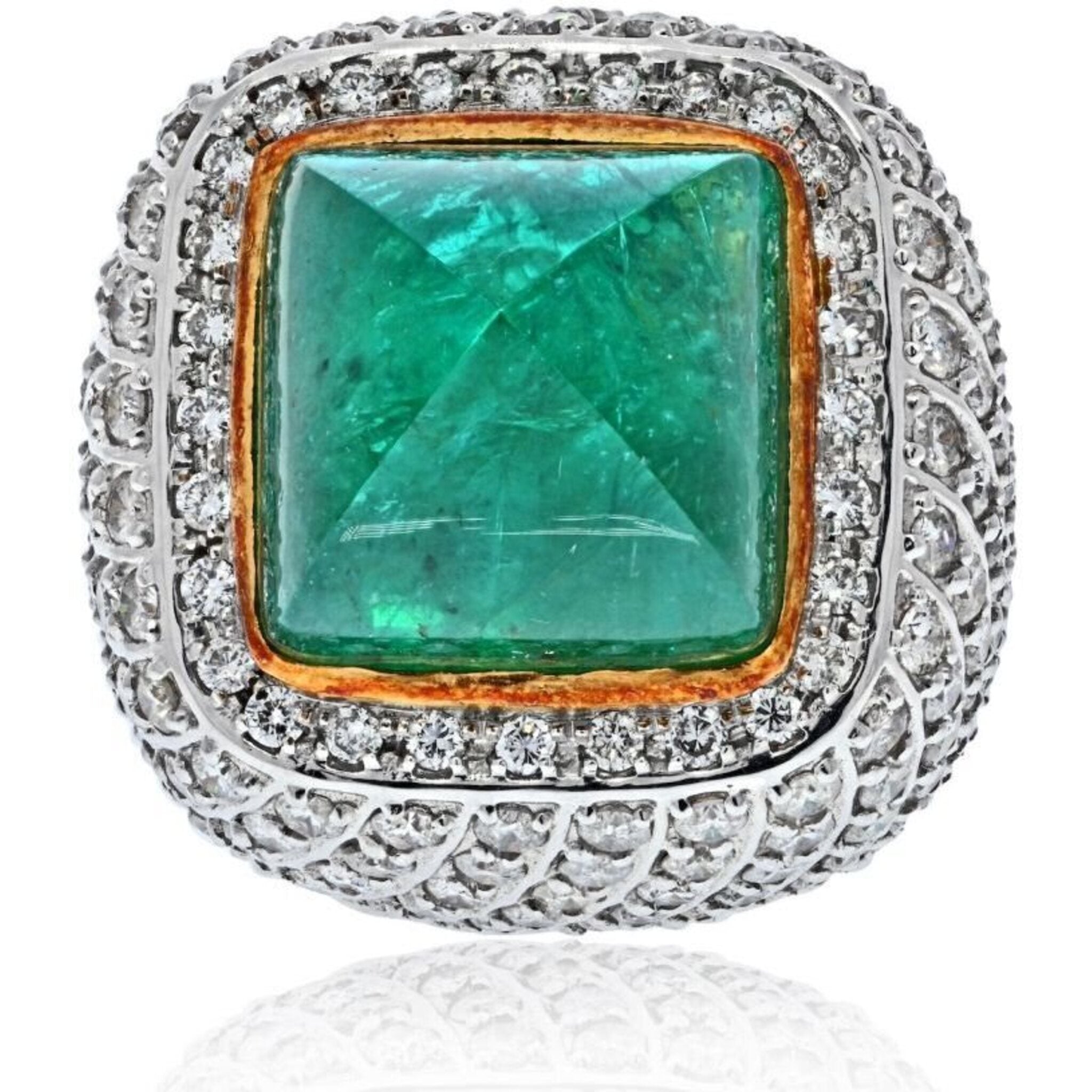 Buy Shimmering Splendor Green Cocktail Ring