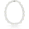 18K White Gold Diamonds & South Sea Pearls Necklace