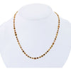 18K Yellow Gold 10.50 Carat Fancy And White Color Diamonds by the Yard Necklace