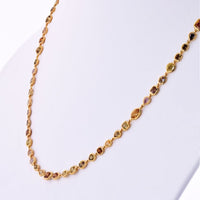 18K Yellow Gold 10.50 Carat Fancy And White Color Diamonds by the Yard Necklace