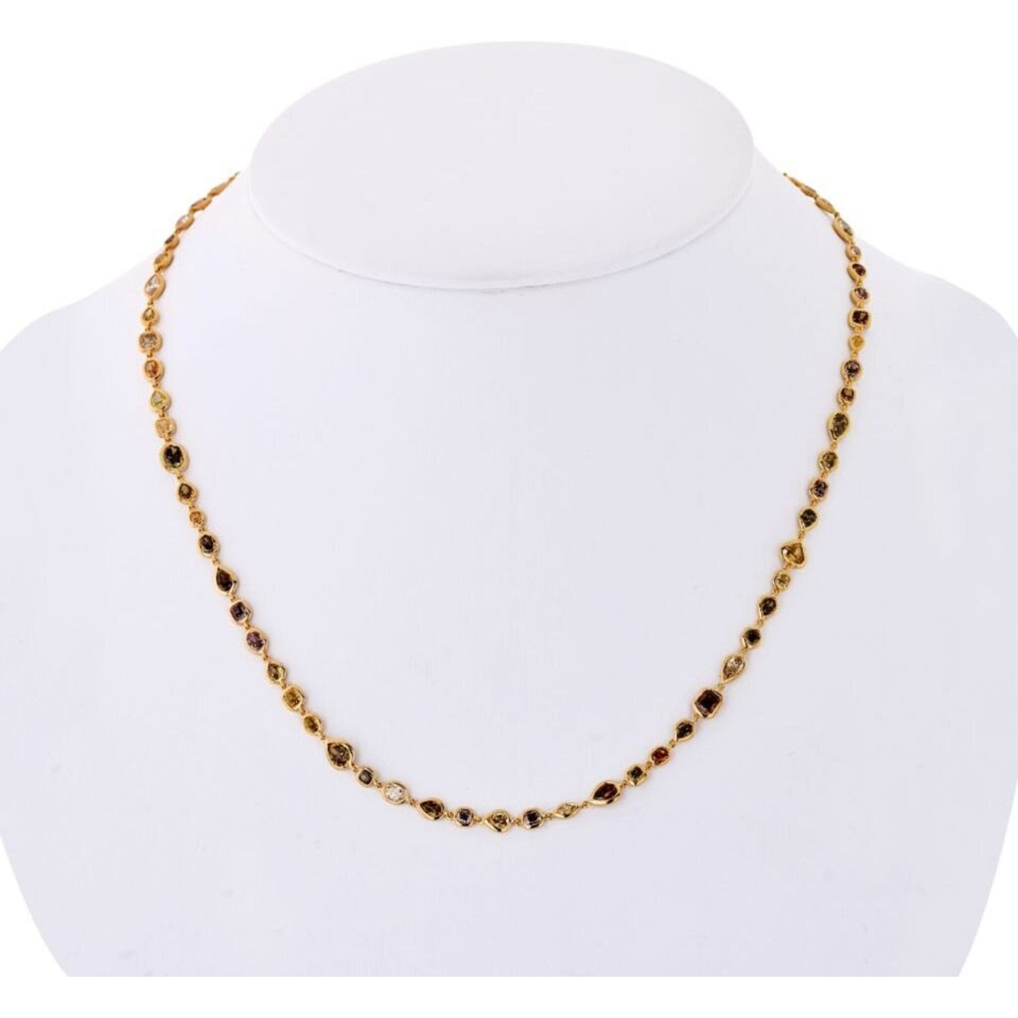 18K Yellow Gold 11 Carat Fancy Color Natural Diamonds By The Yard