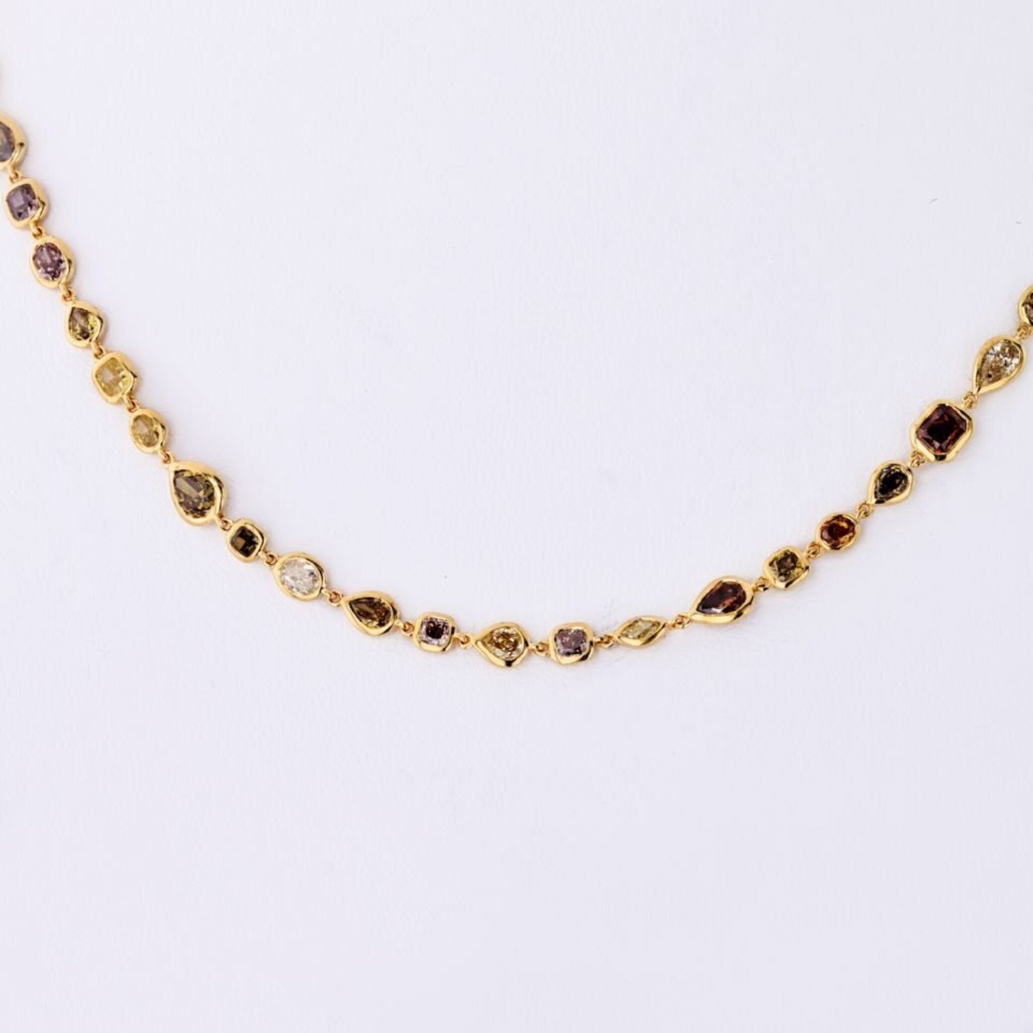18K Yellow Gold 11 Carat Fancy Color Natural Diamonds By The Yard