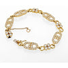 18K Yellow Gold 7 Carats Diamond Link Anchor Bracelet
