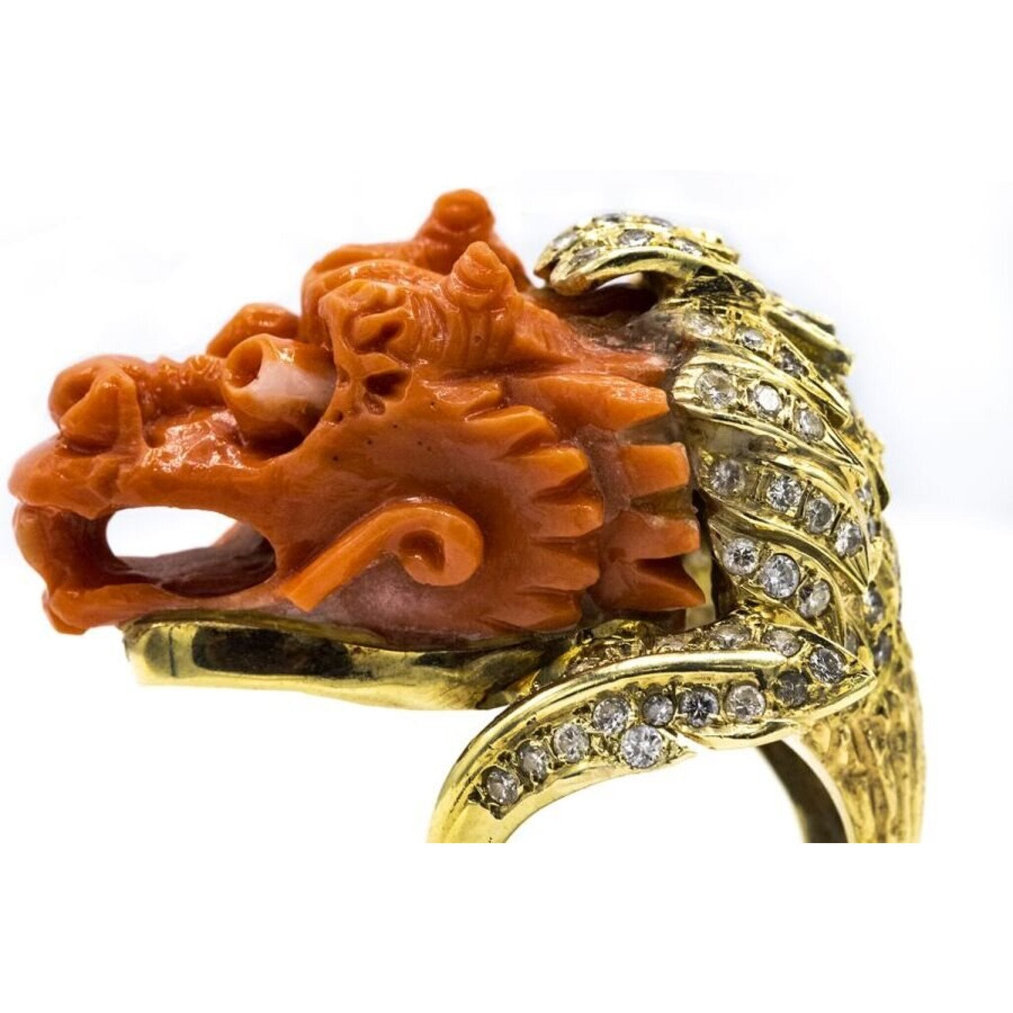 Red CZ Eye Chinese Dragon Head Punk Rings Stainless Steel Vintage For  Motorcycle Biker Man Gothic Rock Mens Animal Finger Ring