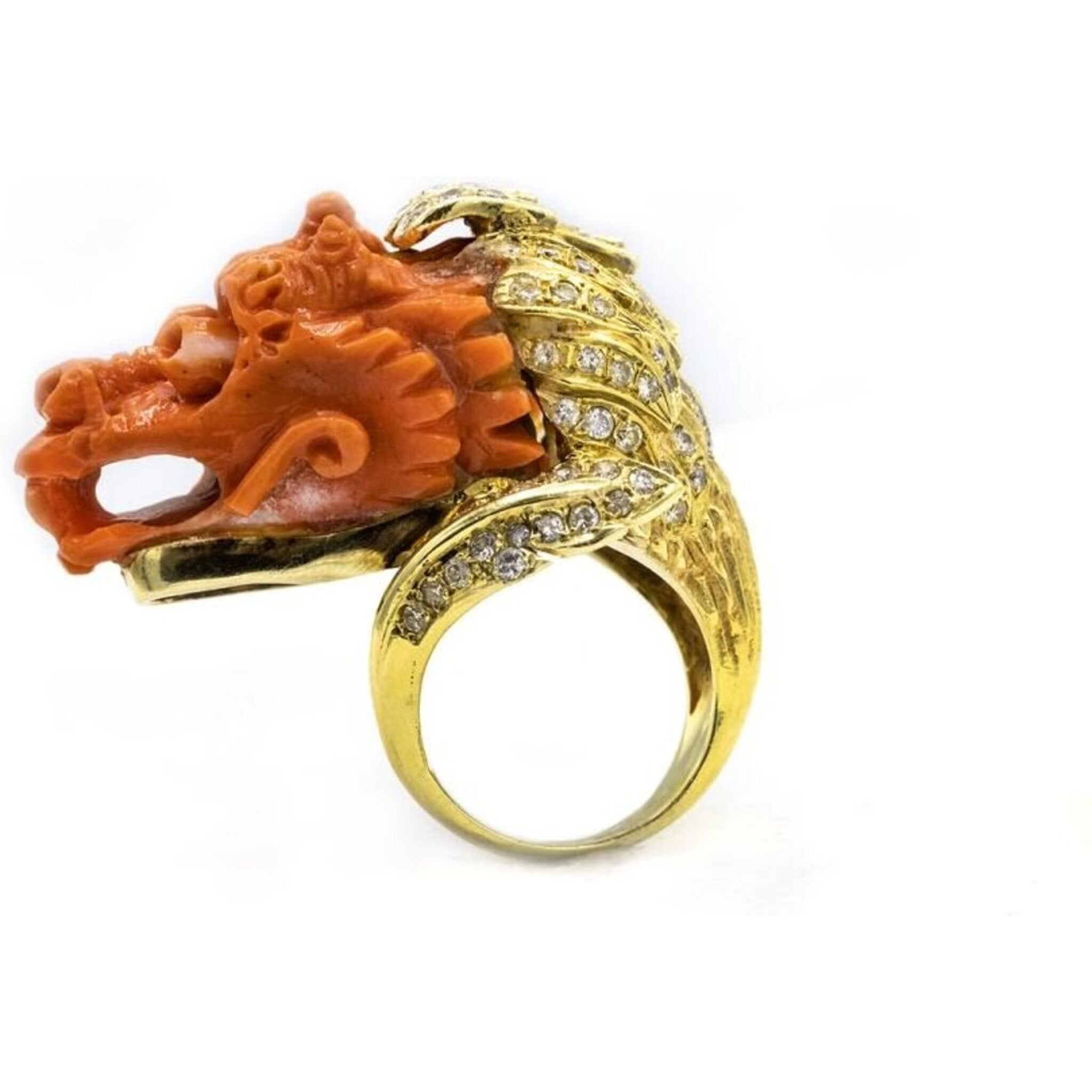 Detailed Dragon Stainless Steel Ring Scr4032 | Wholesale Jewelry Website