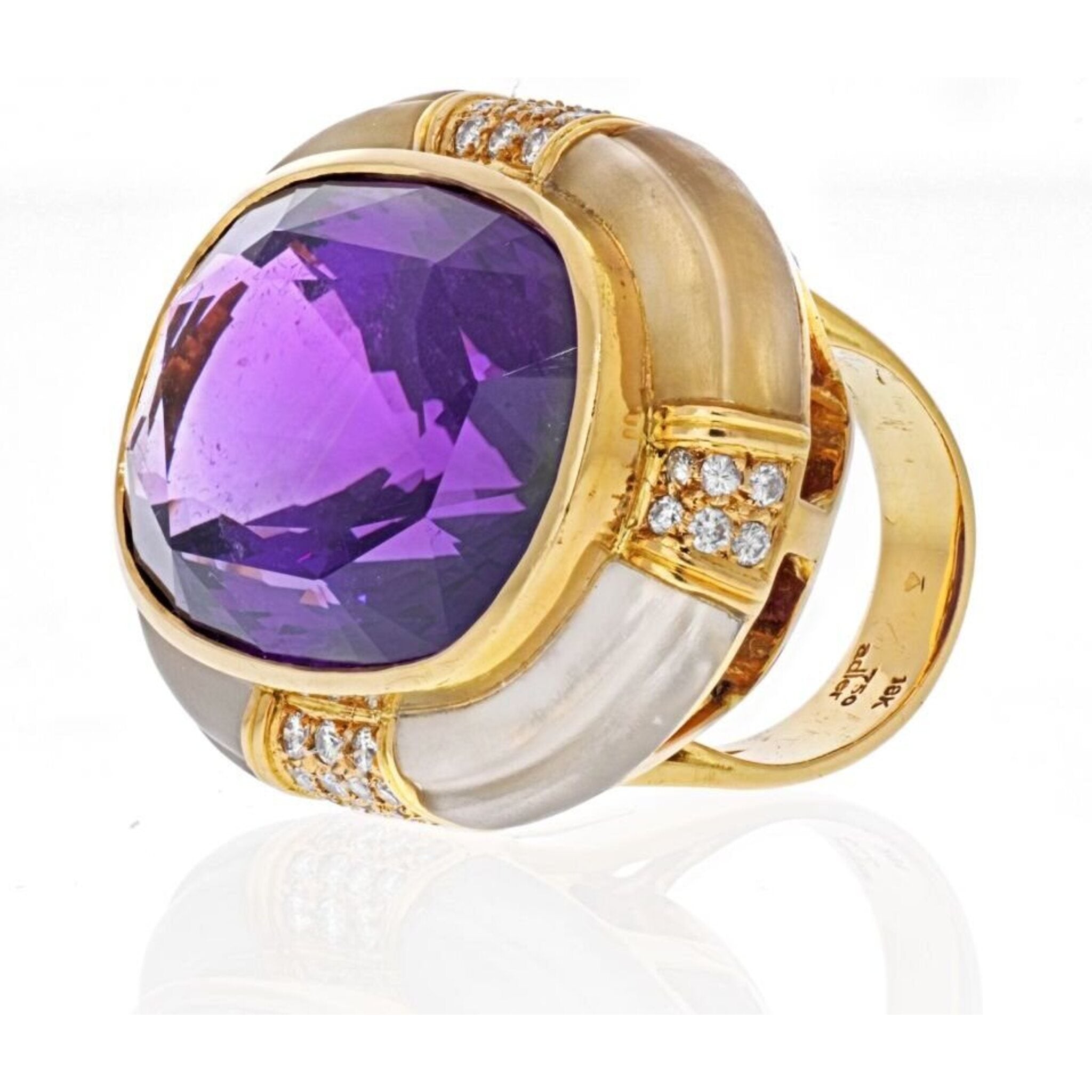 Amethyst deals rock ring