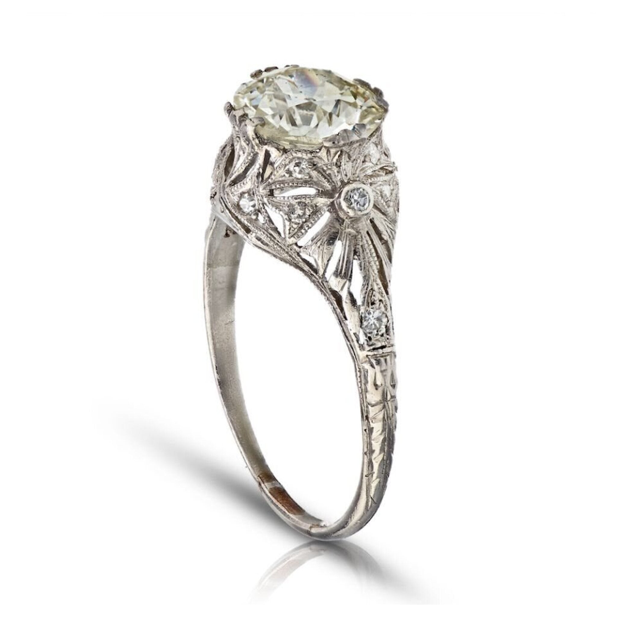 Filigree hot sale wedding rings