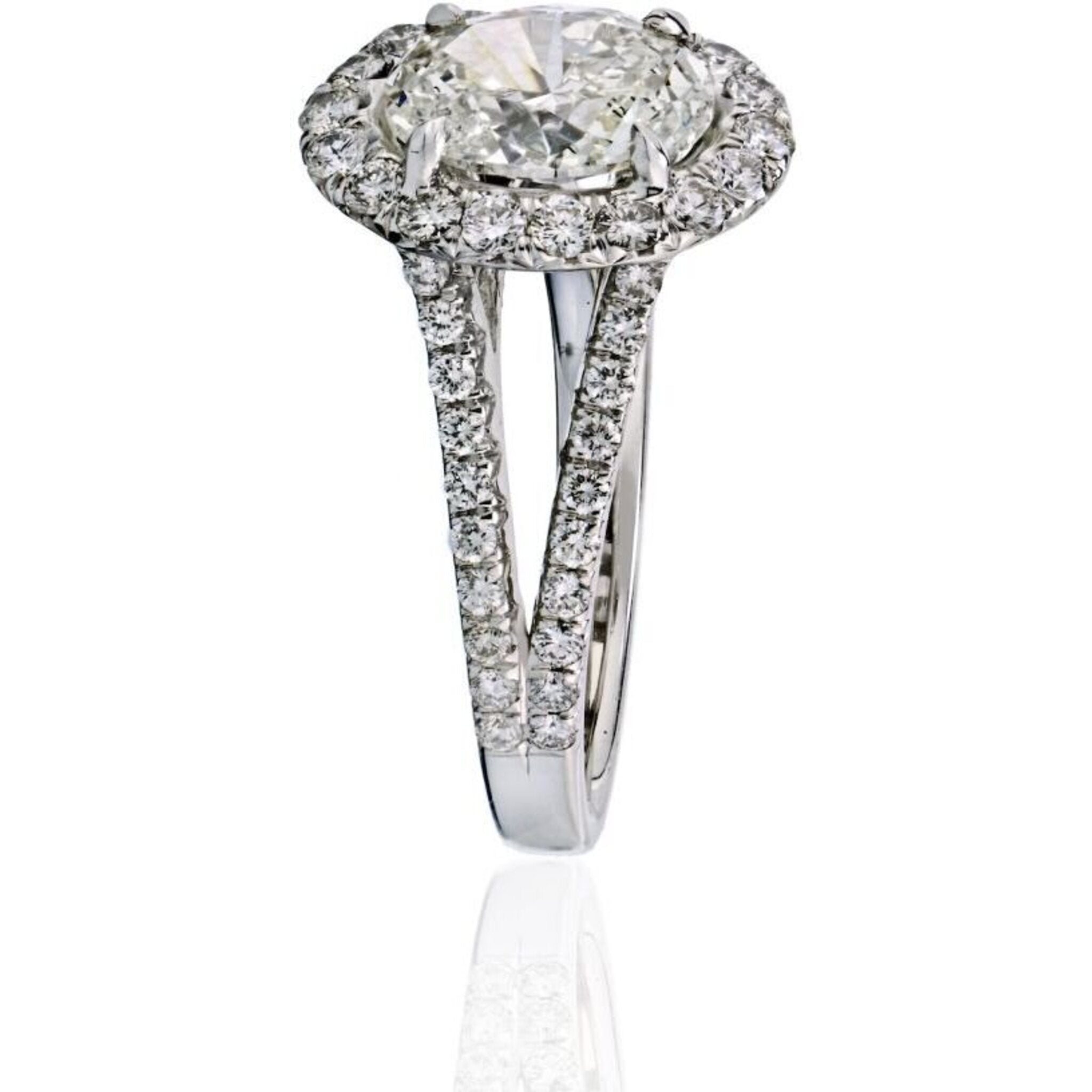 2 Carat Oval Cut Diamond J/VS2 GIA Engagement Ring