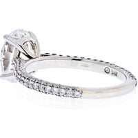2 Carat Oval Diamond E/SI2 GIA Ring
