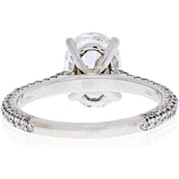 2 Carat Oval Diamond E/SI2 GIA Ring