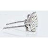 2.02 Carat Total Weight Round Diamond Stud Earrings (I, VS2-SI1, GIA)