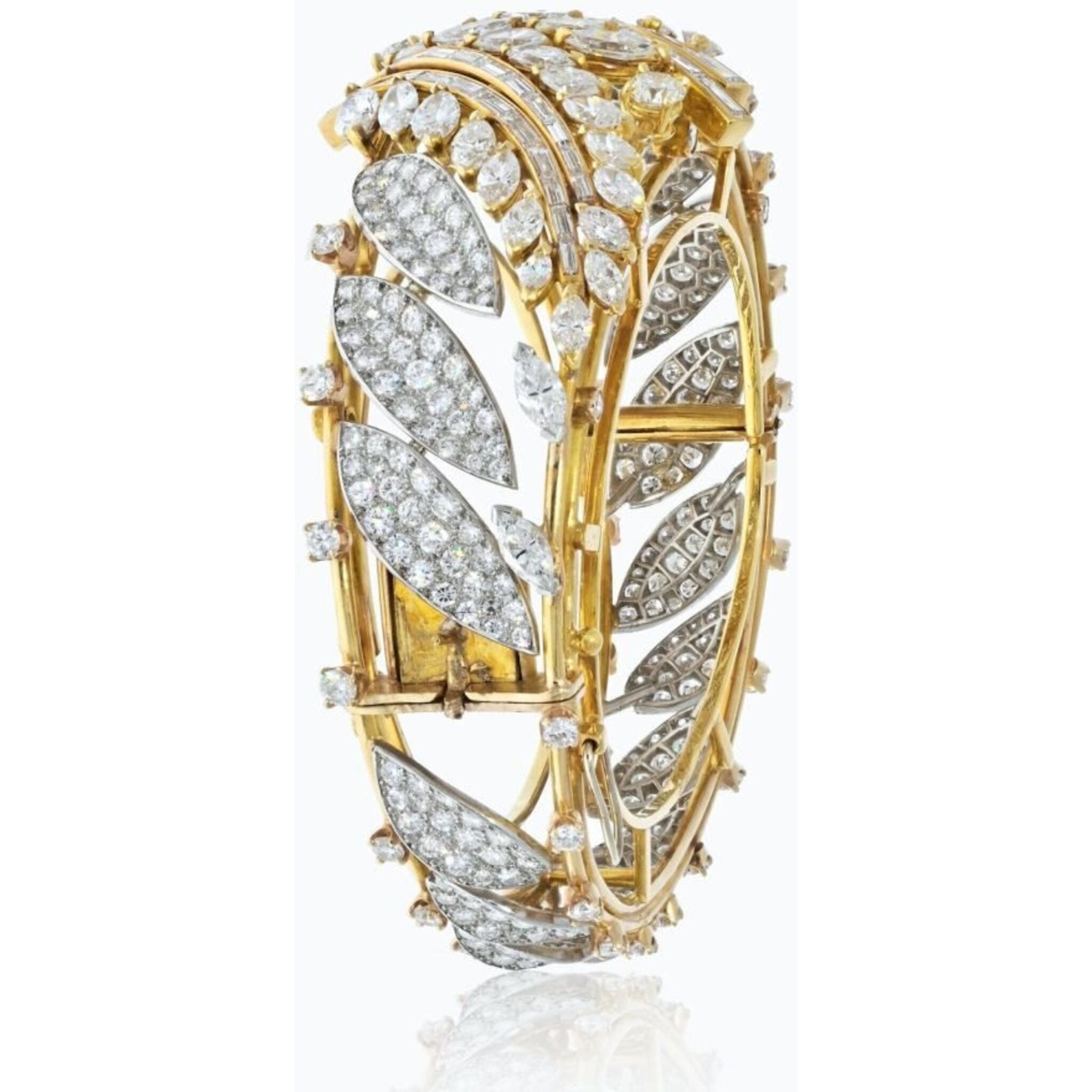 Men's Lab-Created Baguette Cut Diamond 14K White Gold Over Tennis Link  Bracelet | eBay