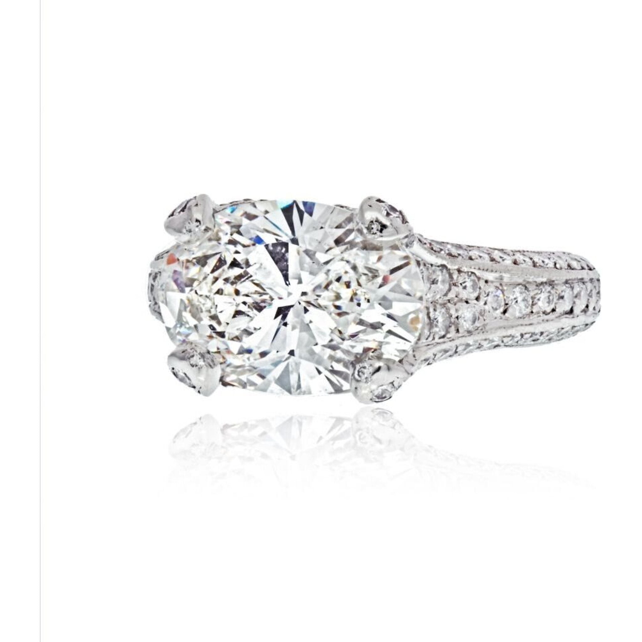 Promise Oval Diamond Engagement Ring, Platinum - Graff