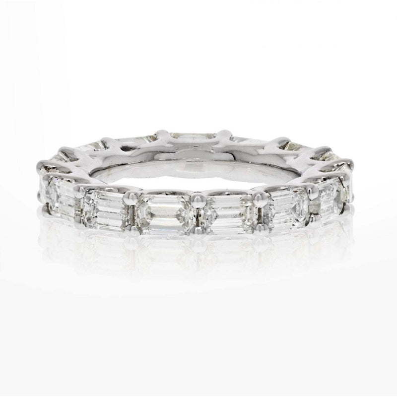 Carat Horizontal Emerald Cut Diamond Eternity Eternity Band