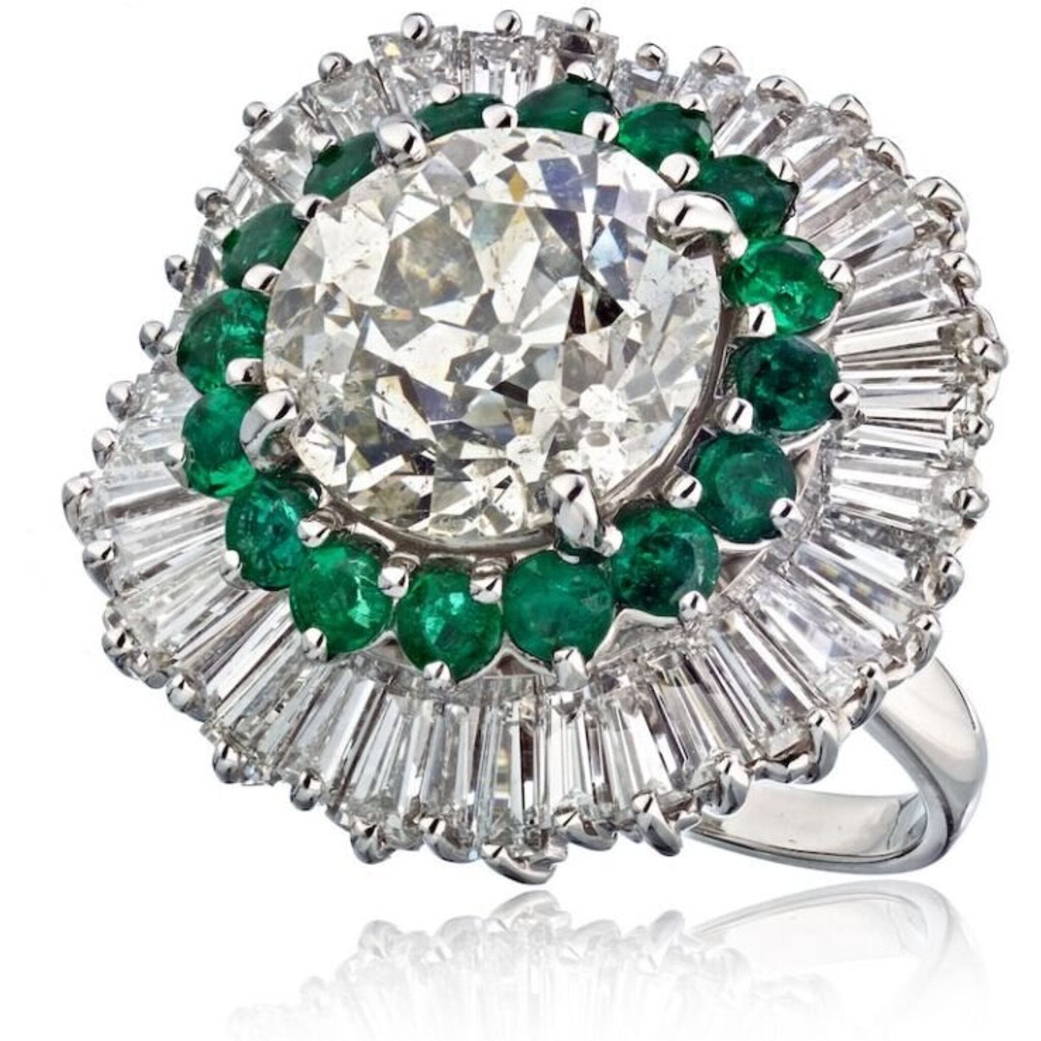 Estate 6 Carat Sapphire and Diamond Engagement Ring – Bella Rosa Galleries