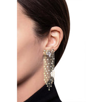 Pasquale Bruni  - Ama Pendant Earrings in 18k Rose, White and Yellow Gold with White and Champagne Diamonds