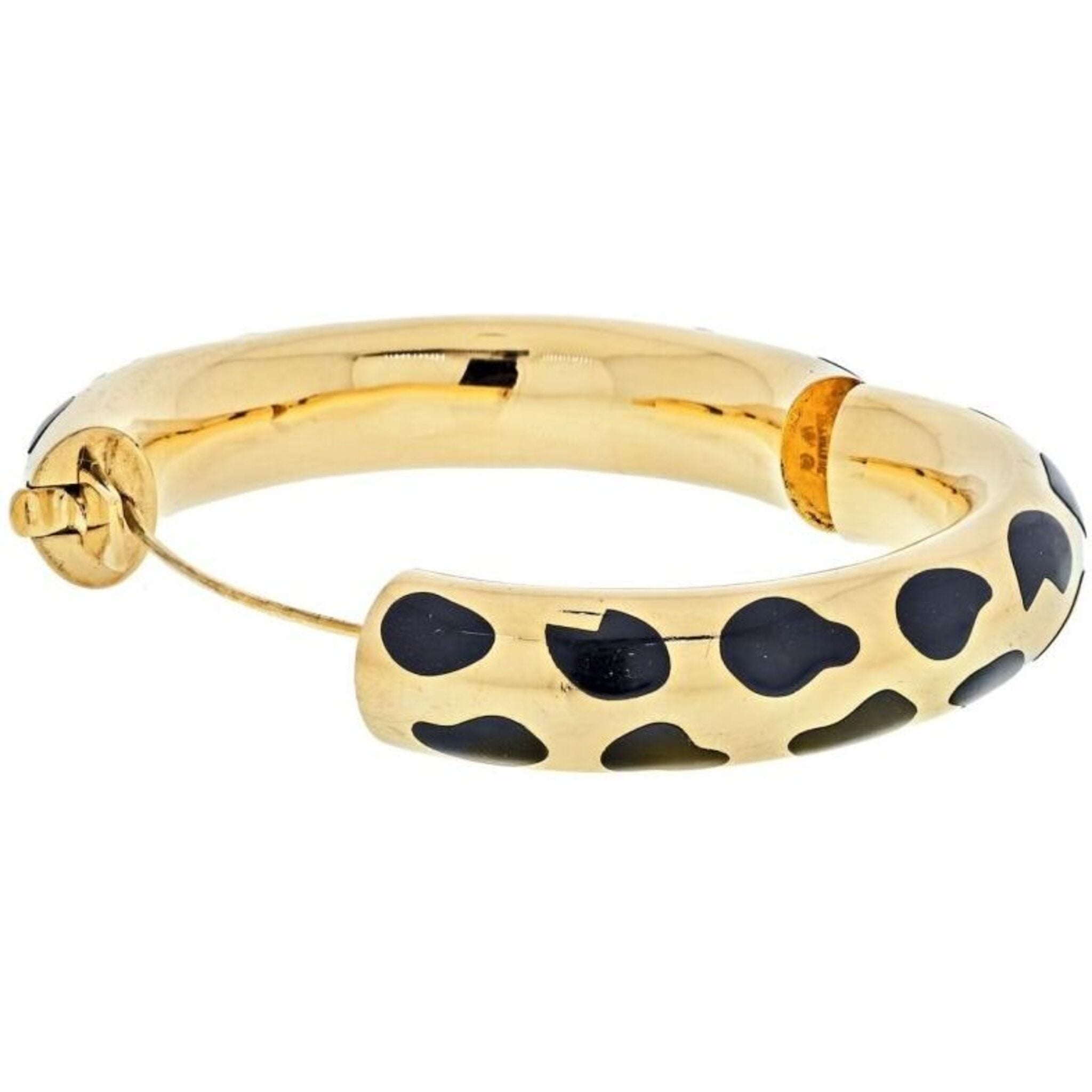 Angela Cummings - Tiffany & Co. 18K Yellow Gold Angela Cummings Positive  And Negative Black Inlay Bracelet