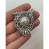 Art Deco Platinum Pearl & Diamond Clip Brooch