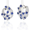 Boucheron - 18K White Gold Heart Shaped Sapphires And Earrings Jewelry Set